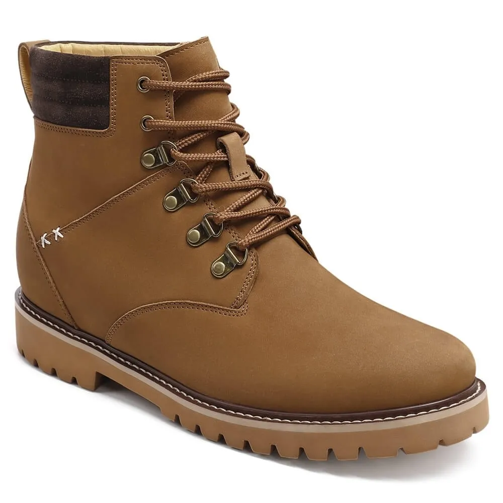 8 CM/3.15 Inch CMR CHAMARIPA Men’s Outdoor Water-Resistant Elevator Hiking Boots