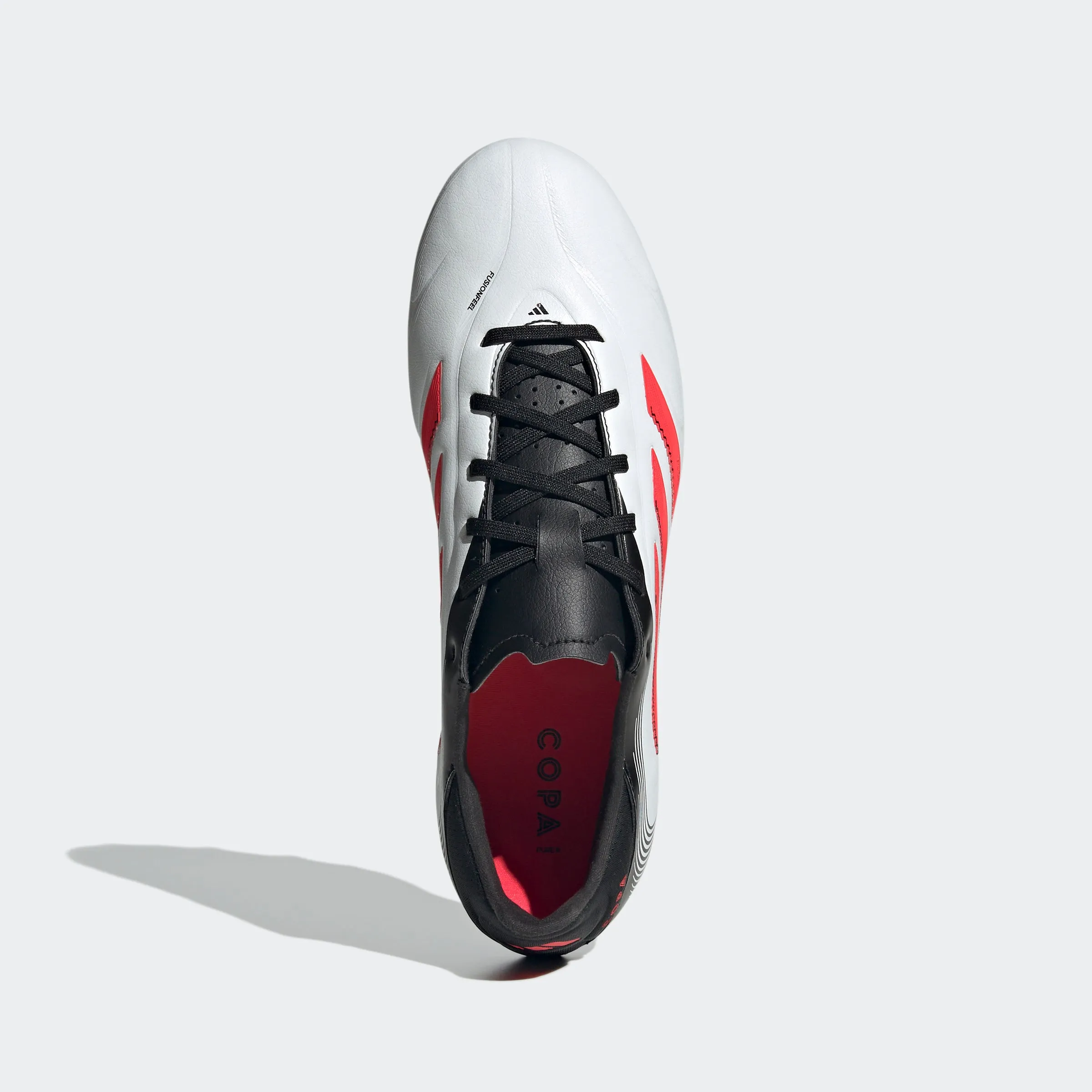 adidas Copa Pure 3 Club Firm/Multi-Ground Soccer Cleats | Cloud White-Lucid Red | Men's