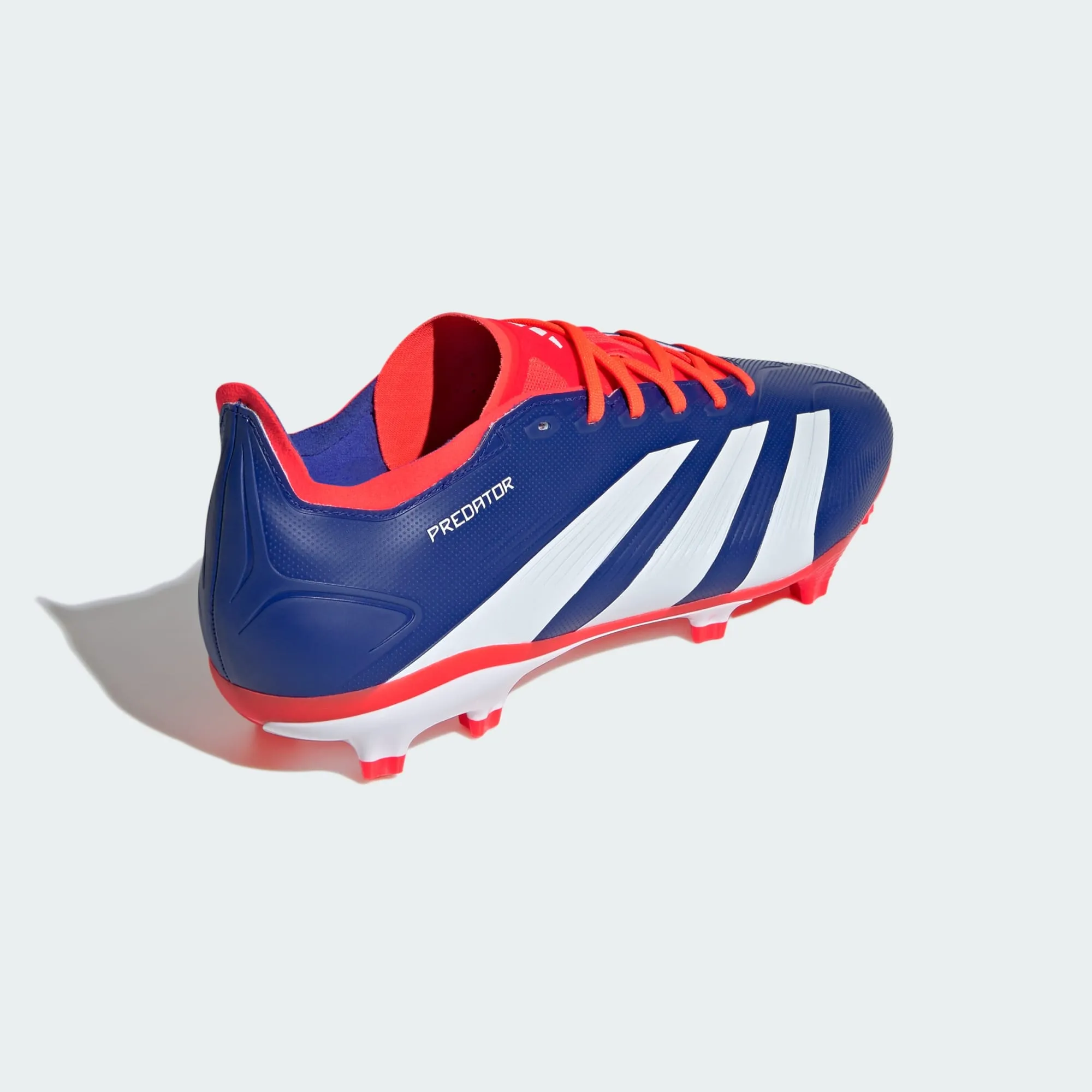 adidas Predator League Firm Ground Soccer Cleats | Lucid Blue-Cloud White-Solar Red | Men's