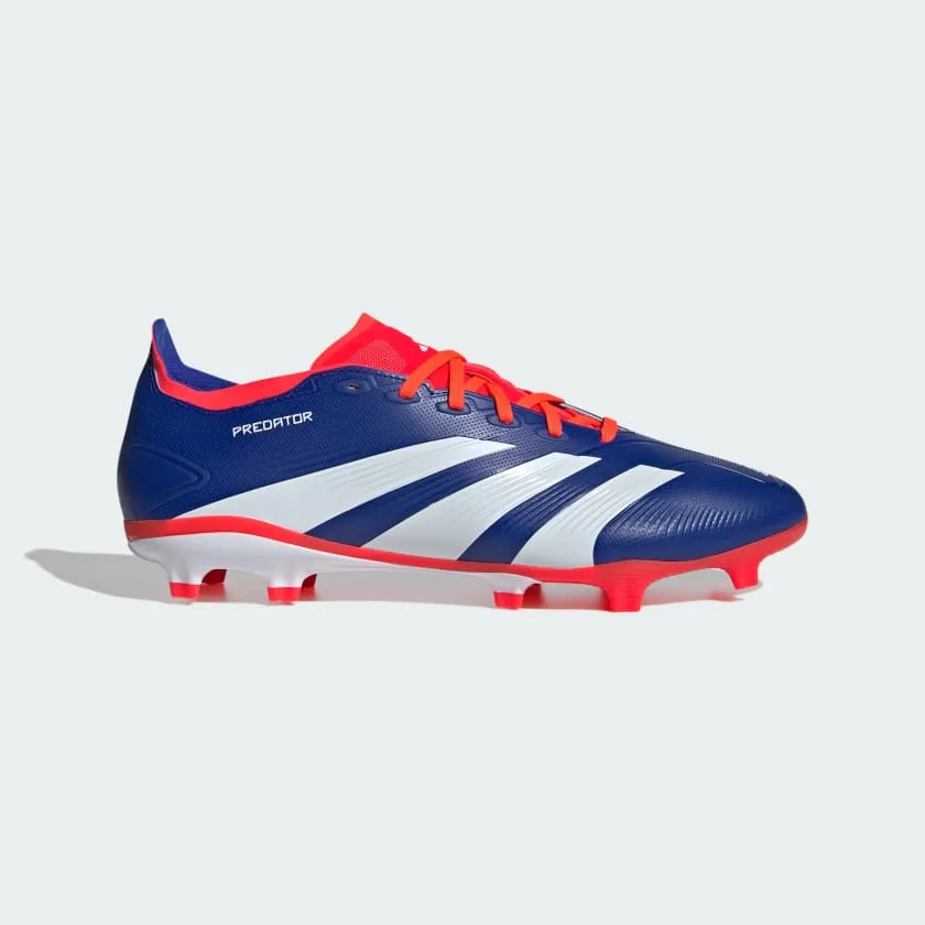 adidas Predator League Firm Ground Soccer Cleats | Lucid Blue-Cloud White-Solar Red | Men's