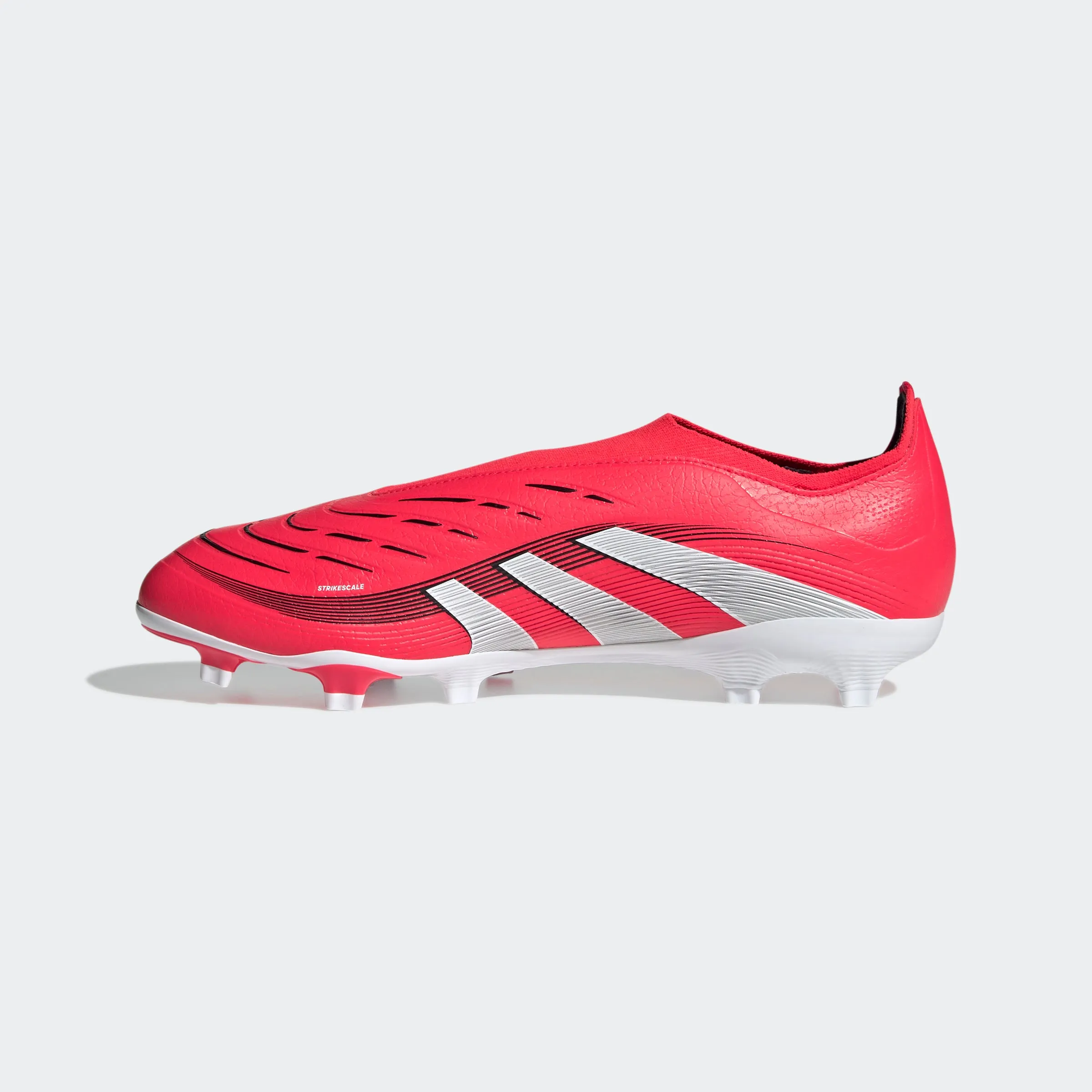 adidas Predator League Laceless Firm/Multi-Ground Soccer Cleats | Lucid Red-Cloud White | Men's