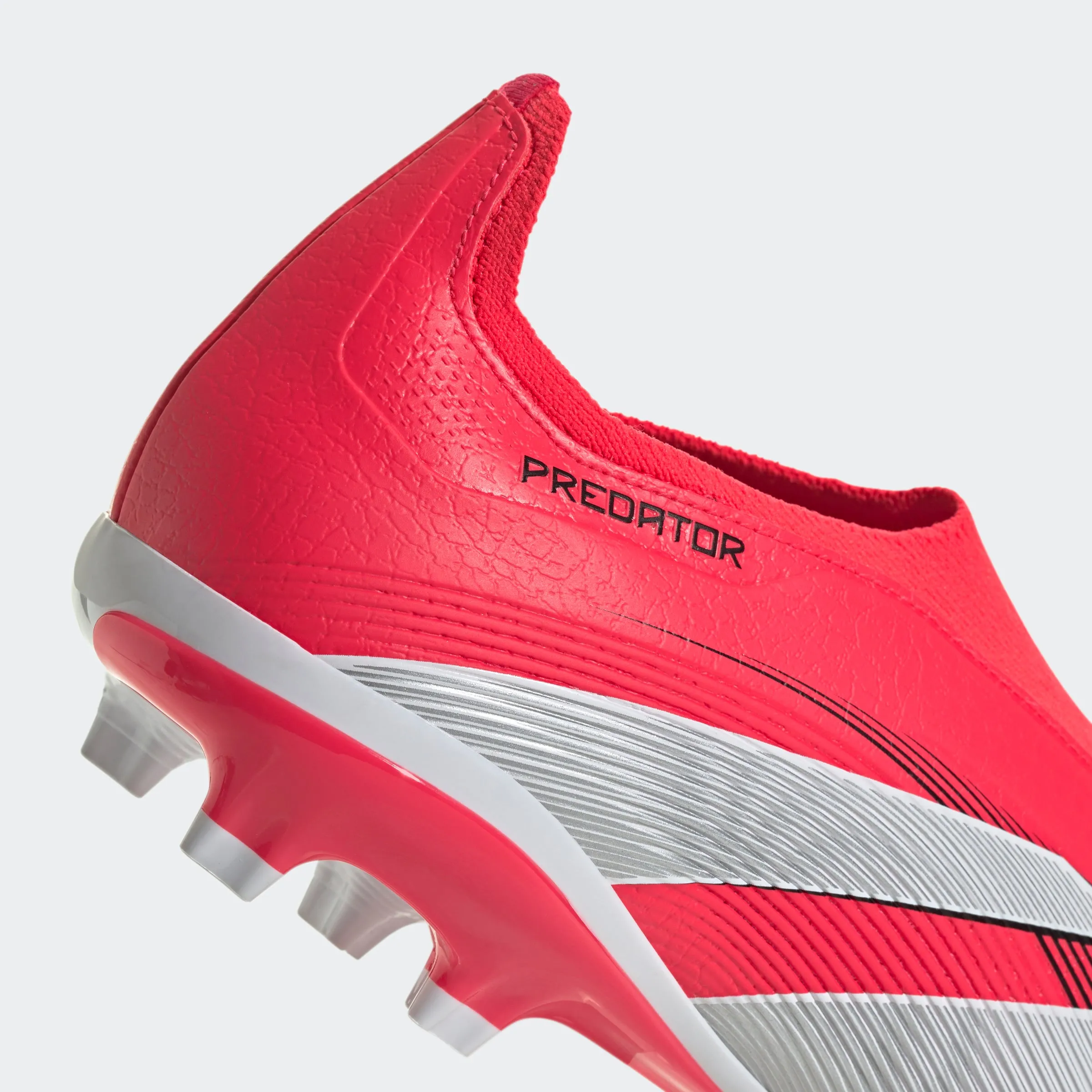 adidas Predator League Laceless Firm/Multi-Ground Soccer Cleats | Lucid Red-Cloud White | Men's