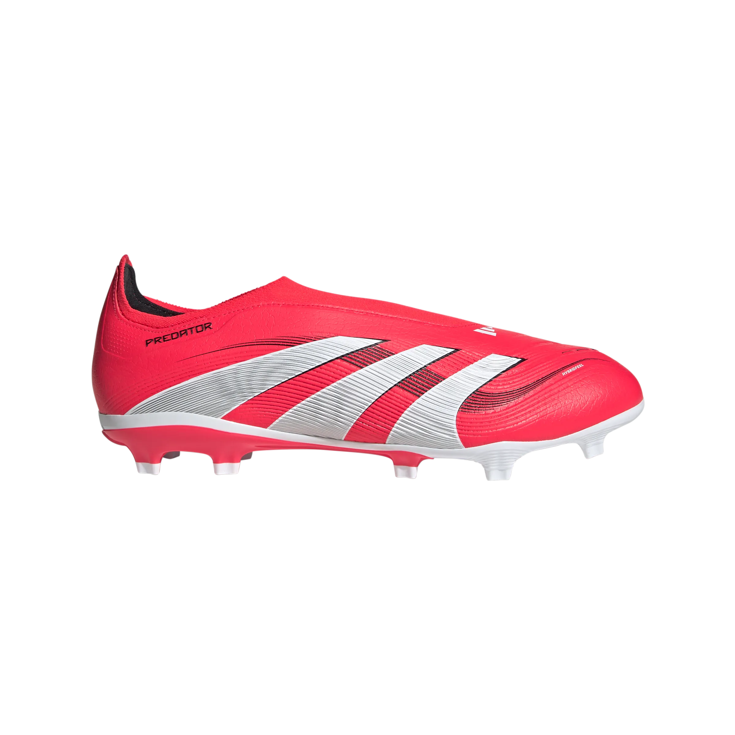 adidas Predator League Laceless Firm/Multi-Ground Soccer Cleats | Lucid Red-Cloud White | Men's