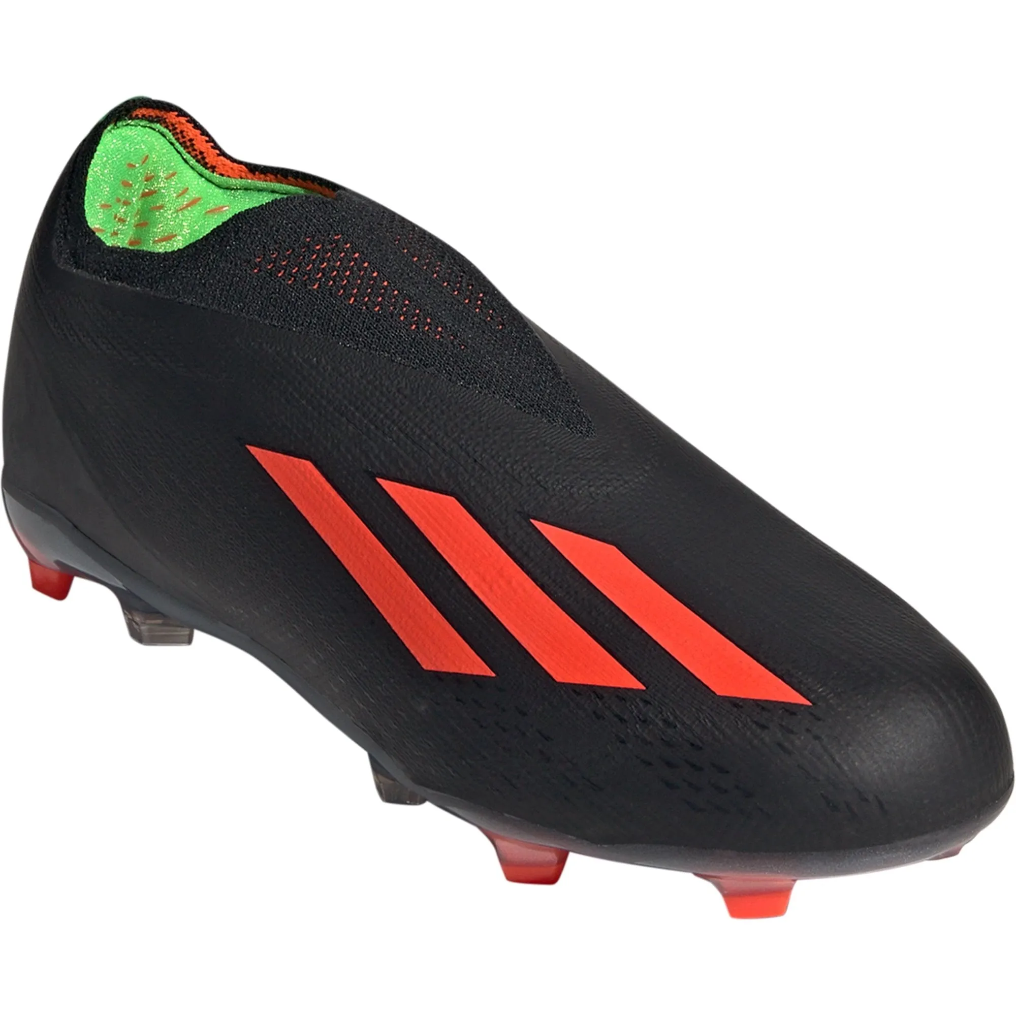 adidas X Speedportal  FG Junior Firm Ground Soccer Cleat - Core Black/Solar Red/Solar Green