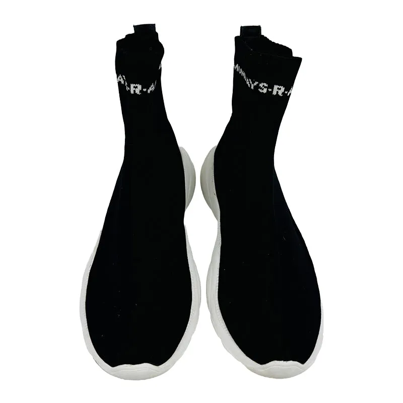 Bershka Men’s Speed Trainer High Top Black Shoes (Size 43)
