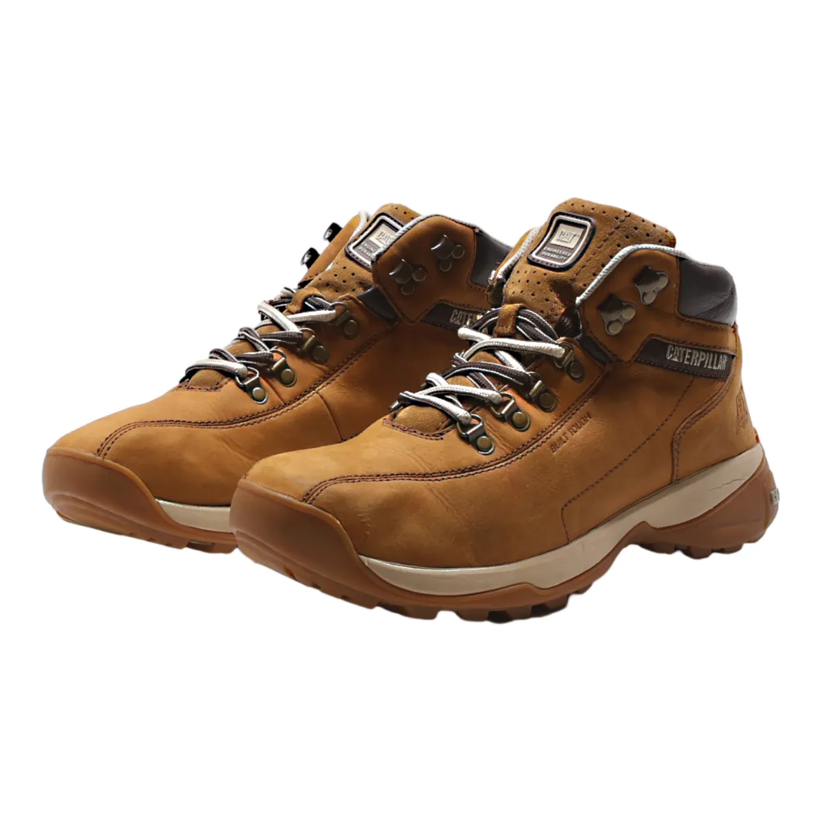 CATERPILLAR Hiking Boots Brown Leather Mens UK 10