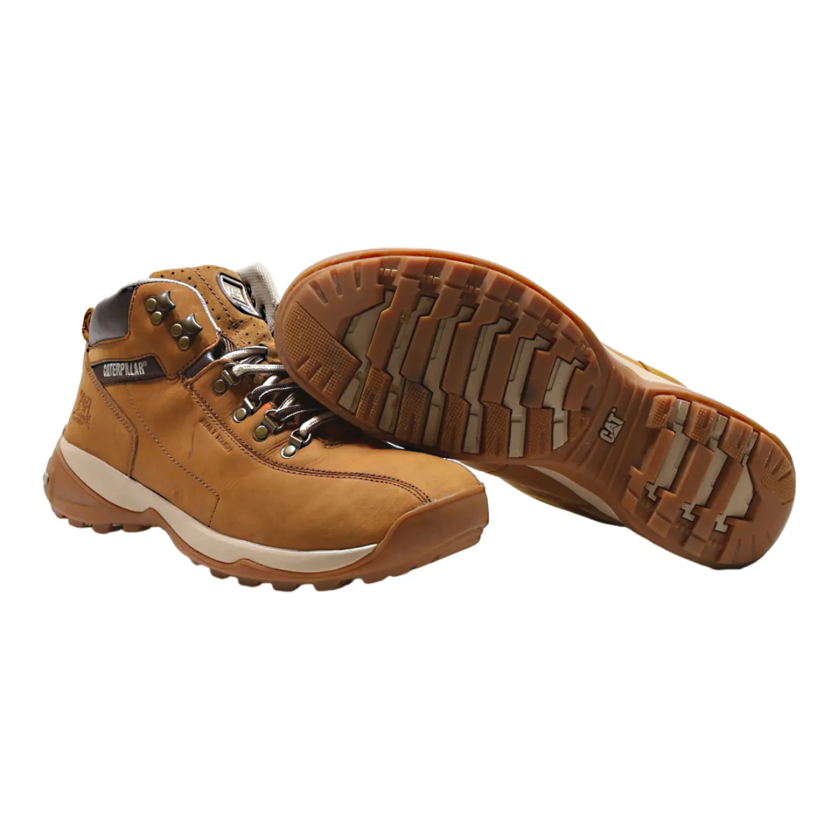 CATERPILLAR Hiking Boots Brown Leather Mens UK 10