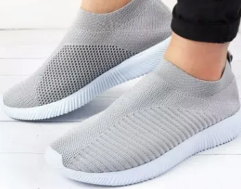Chicvane Sock Like Slip On Running Shoes