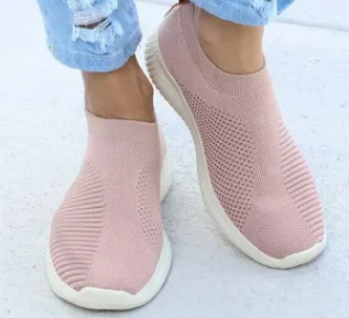 Chicvane Sock Like Slip On Running Shoes