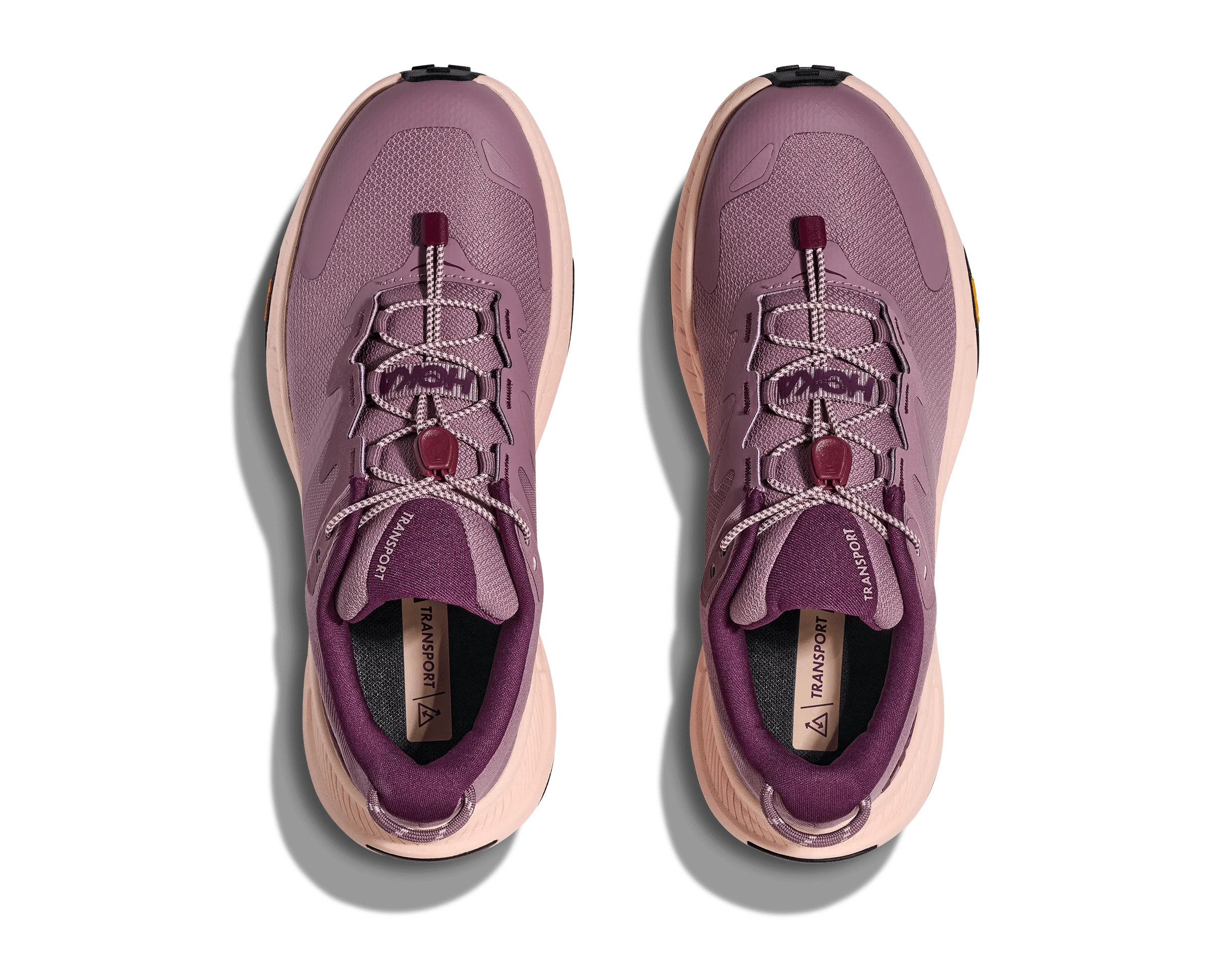 Hoka Women's Transport Walking Shoes- Classic Mauve/ Dawn Light