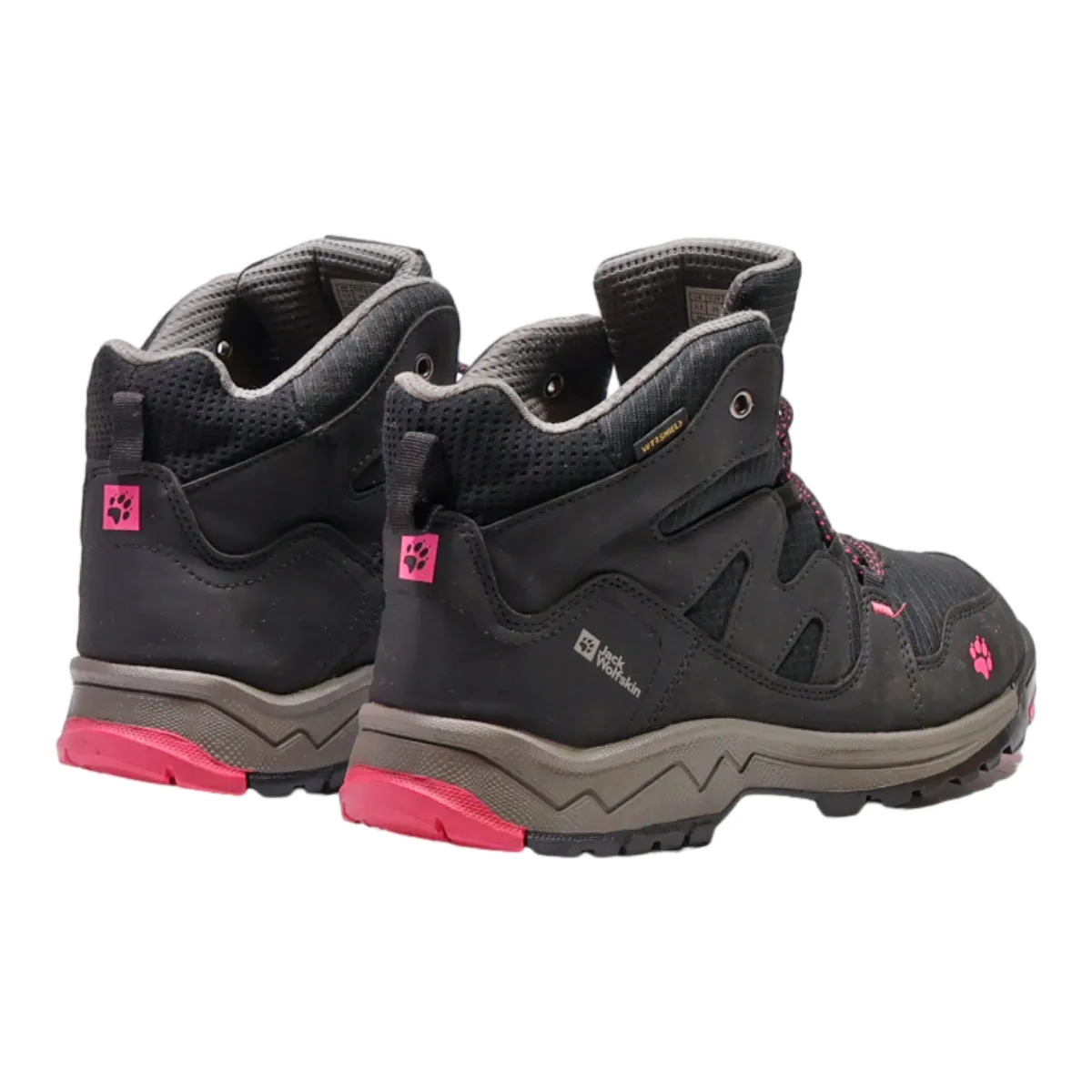 JACK WOLFSKIN Hiking Boots Black Synthetic Womens UK 5.5