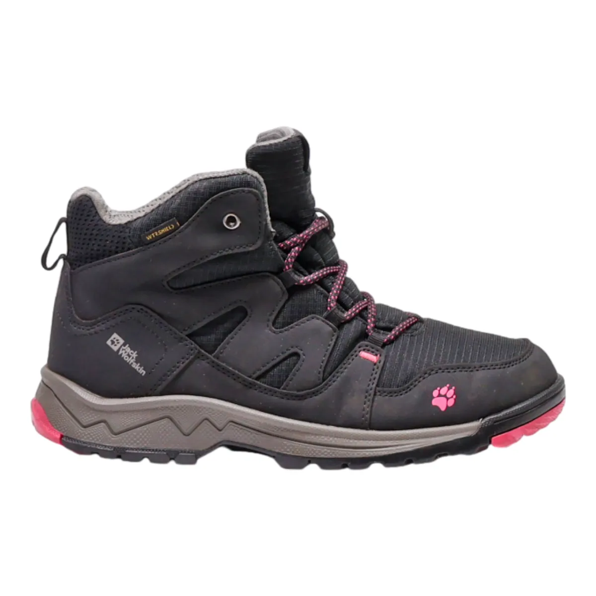 JACK WOLFSKIN Hiking Boots Black Synthetic Womens UK 5.5