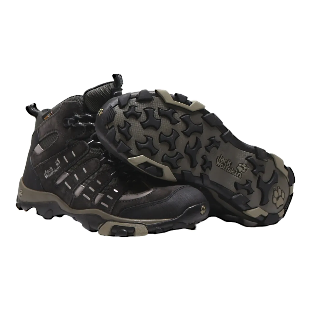 JACK WOLFSKIN Hiking Boots Grey Synthetic Mens UK 5.5