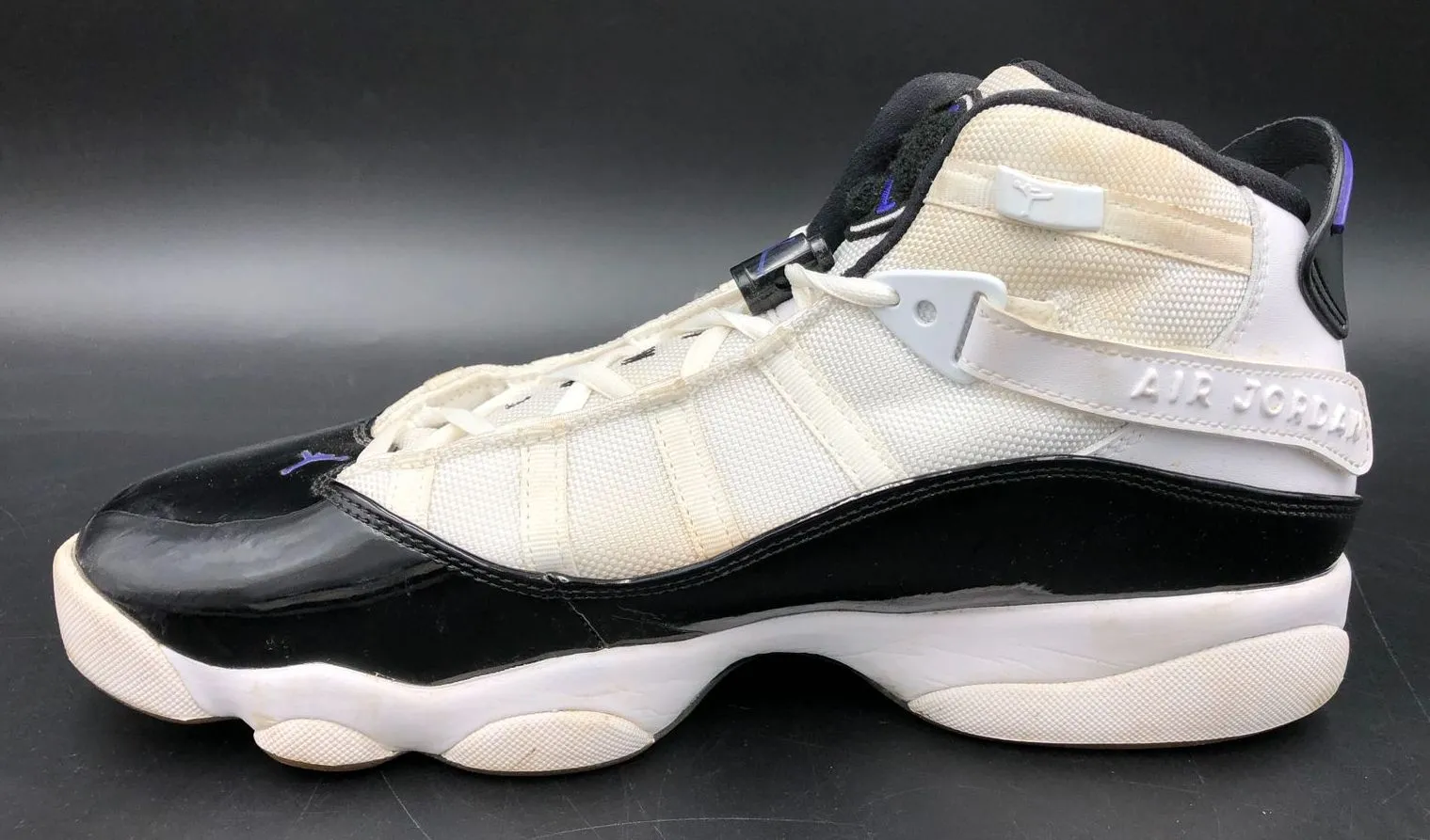 Nike Jordan 6 Rings 'Concord' Men's White/Black/Purple Sneakers - Sz 10.5 ( COA)