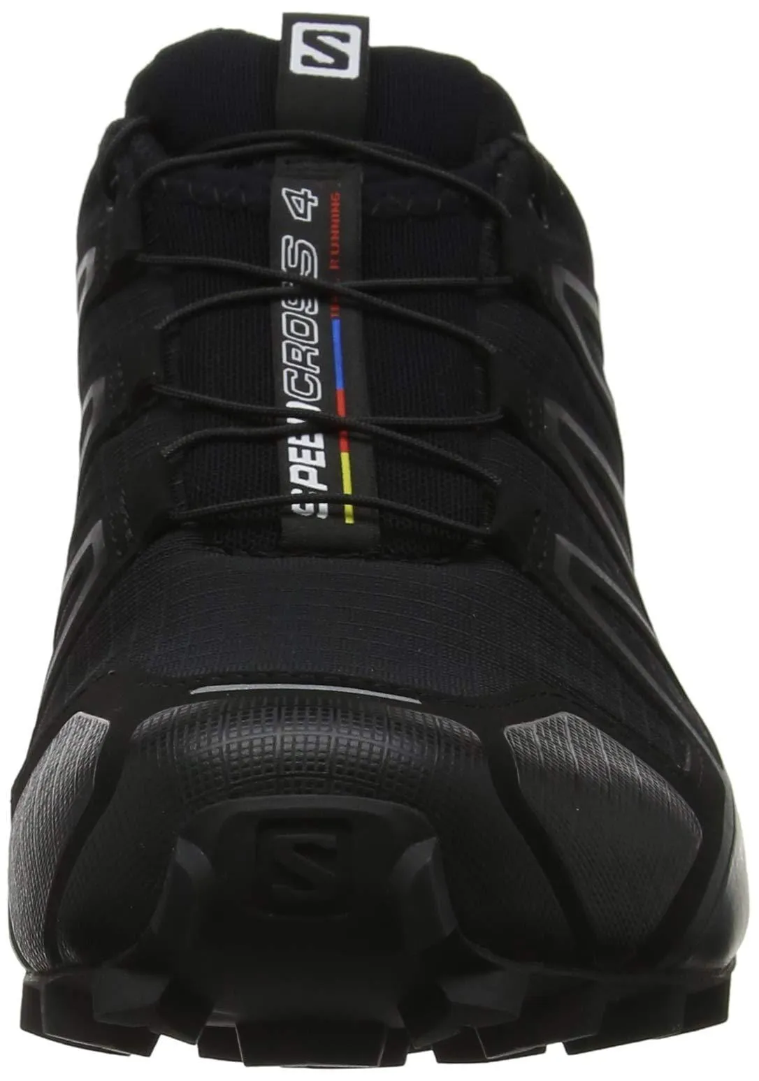 Salomon Men's Speedcross 4 Trail Running Shoes, Black/Black/BLACK METALLIC, 9.5