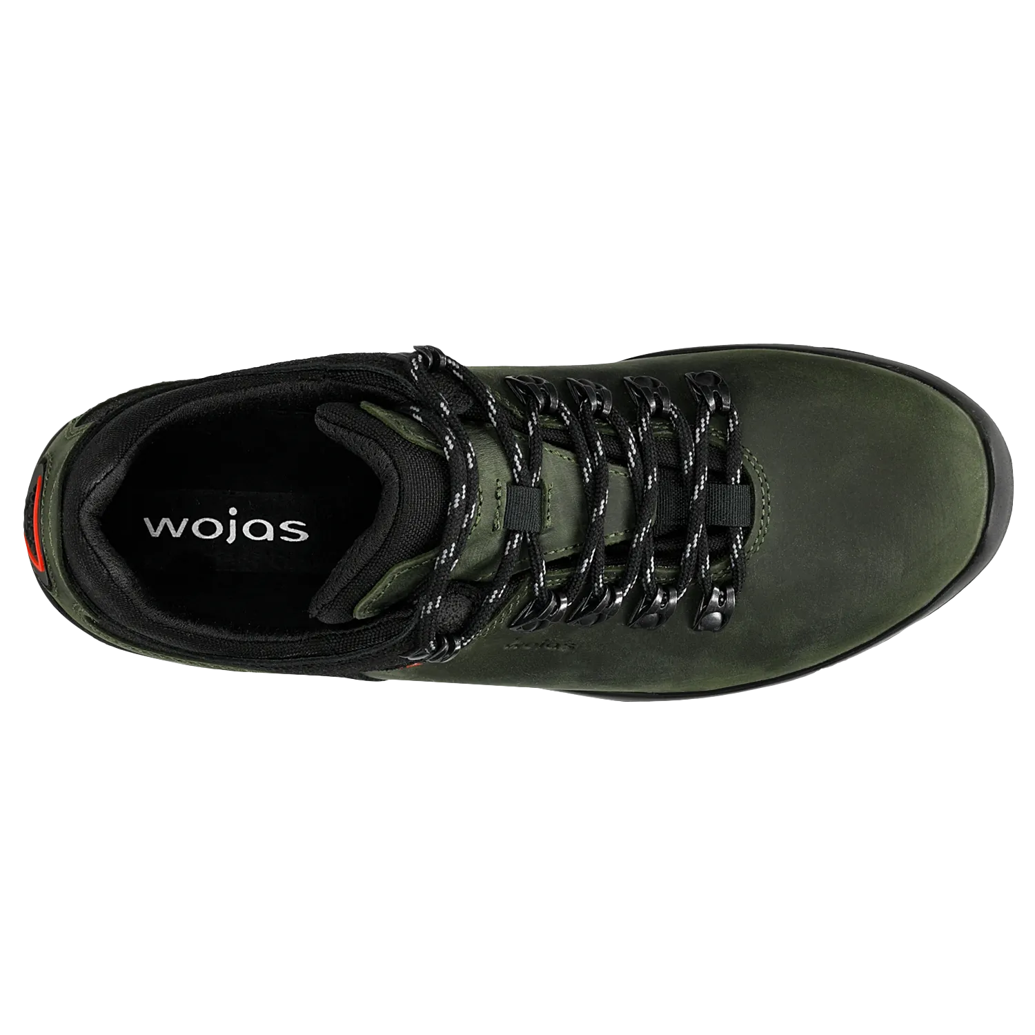 Wojas Dark Green Leather Trekking Ankle Boots | 9377-87